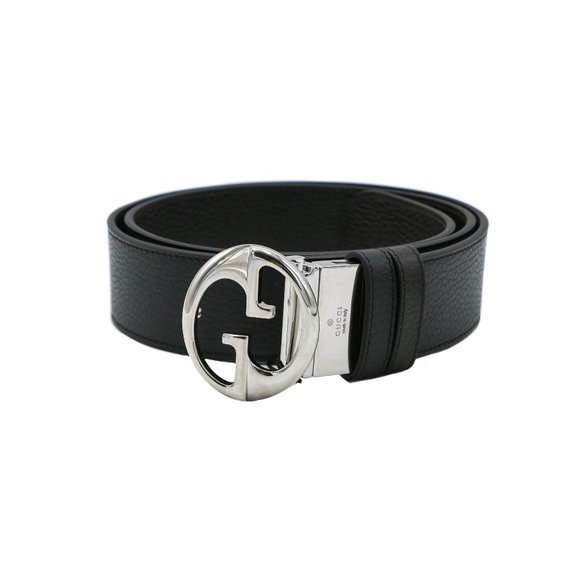 12792 - Gucci Reversible Black Leather Belt 95 38 449715 main image 6